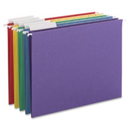 MADE-TO-STICK Hanging Folders; Ltr; 11pt; 11.75 in. x 9.25 in.; Assorted, 25PK MA789728
